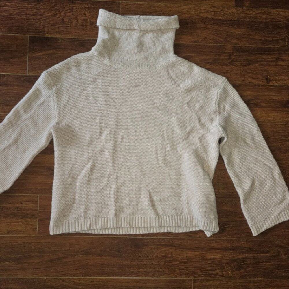 Blush Pink Turtleneck Sweater Divide Medium